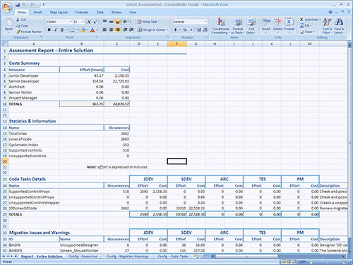 VB Migration Partnet - Assessment Report